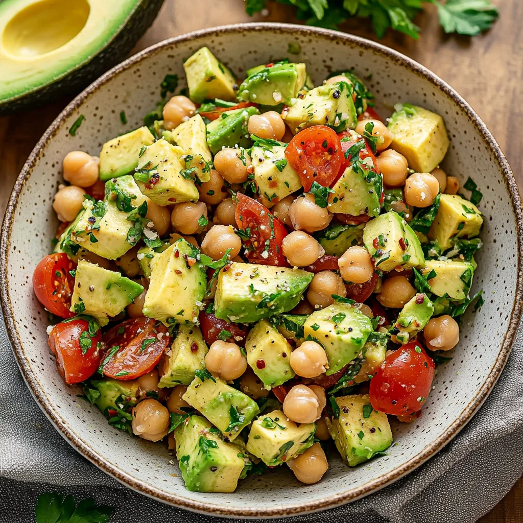 Protein Packed Avocado Chickpea Salad: A Nourishing, Flavorful Fusion