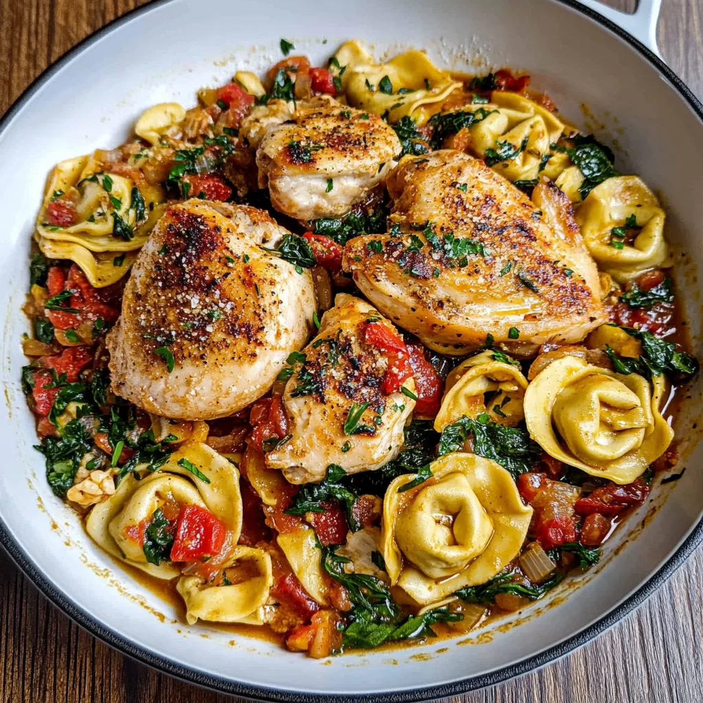 Creamy Tuscan Chicken with Tortellini – A Flavorful Weeknight Feast