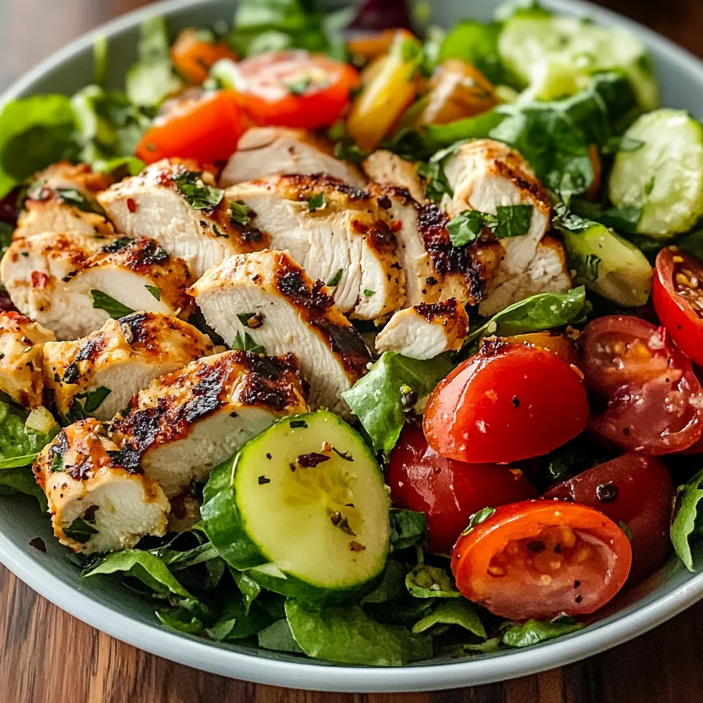 Simple Grilled Chicken Salad