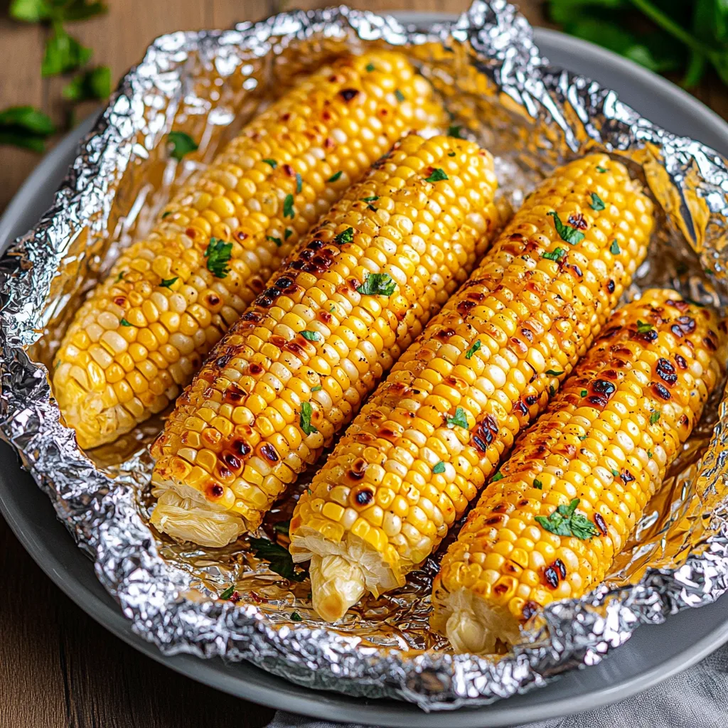 Grilled Corn on the Cob in Foil