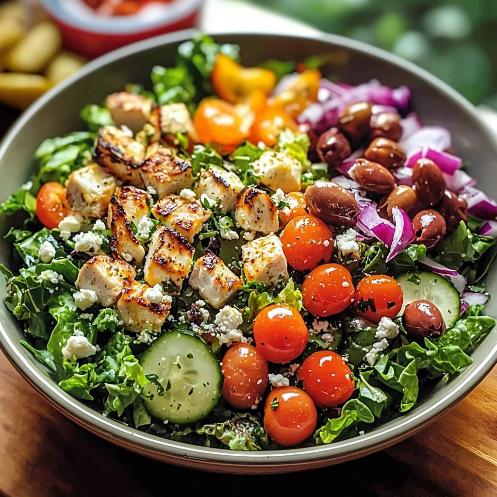 Mediterranean Protein Power Salad: A Wholesome Bowl of Flavor and Nourishment