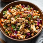 Sesame Chicken and Chickpea Salad