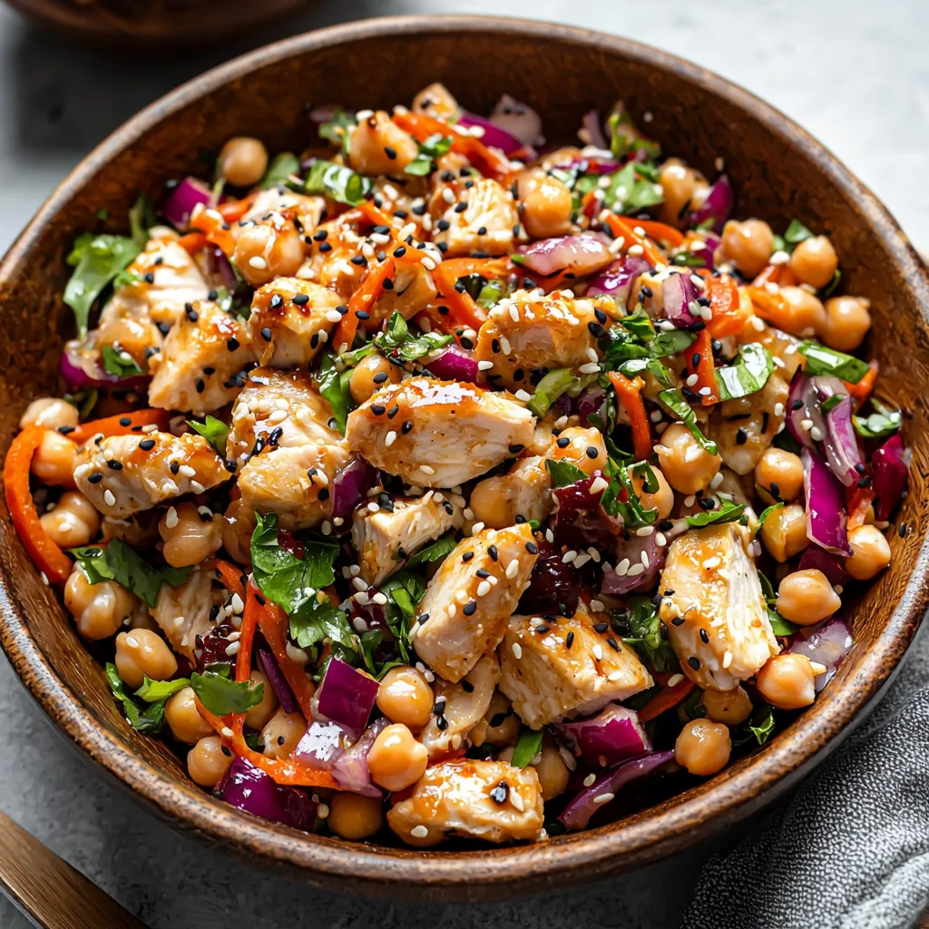 Sesame Chicken and Chickpea Salad – A Flavorful and Nutritious Recipe