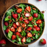 Spinach Strawberry Salad with Pecans