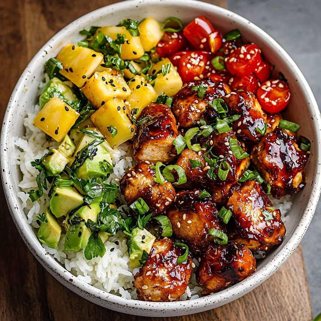 Sticky Hawaiian Chicken Bowl