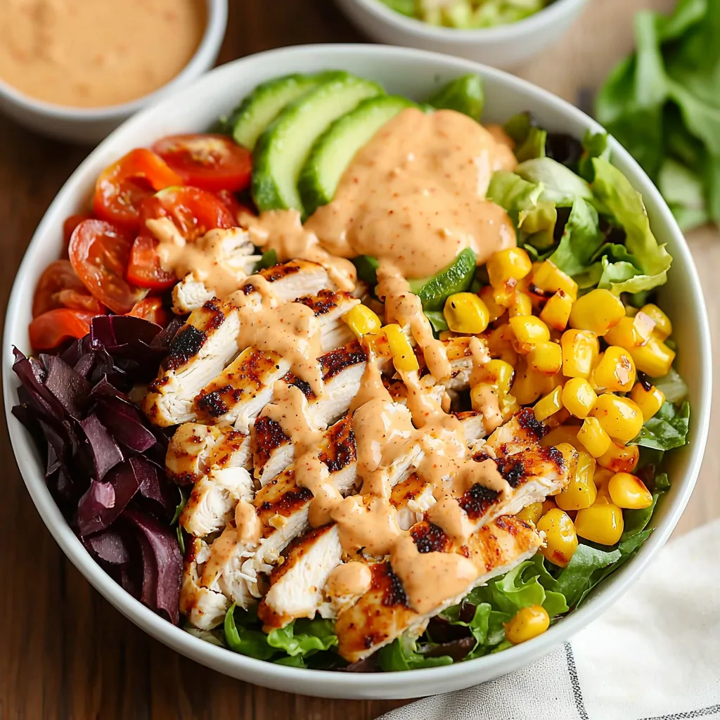 Healthy Southwest Chicken Salad with Chipotle Southwest Dressing