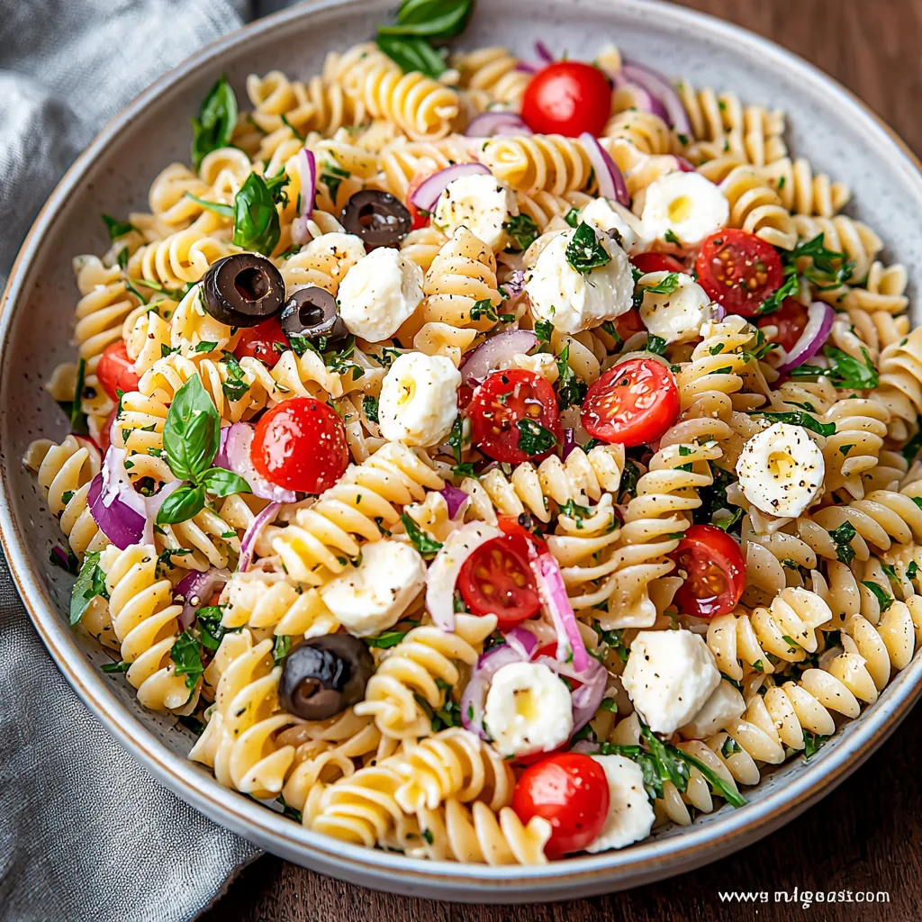 Pasta Salad with Italian Dressing Recipe: Easy, Flavorful, and Refreshing