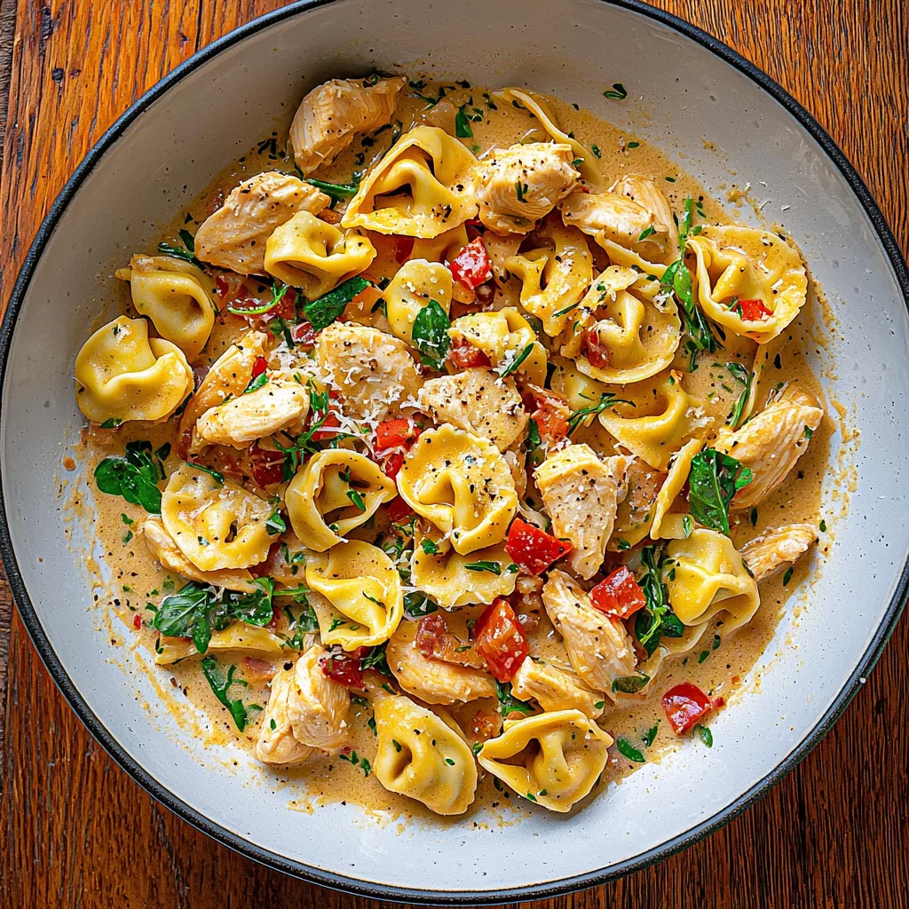 Creamy Tuscan Chicken Tortellini