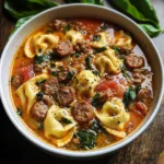 Italian Sausage Tortellini Soup