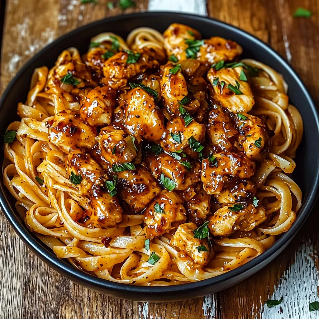 Spicy Cajun Honey Butter Chicken Pasta