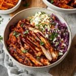 BBQ Chicken Bowls with Healthy Coleslaw