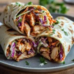 Easy BBQ Chicken Coleslaw Wraps: A Nourishing Lunch