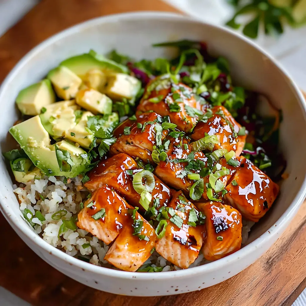 Honey Glazed Salmon Bowl: A Wholesome & Flavorful Meal