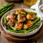 Homemade Honey Mustard Chicken with Asparagus