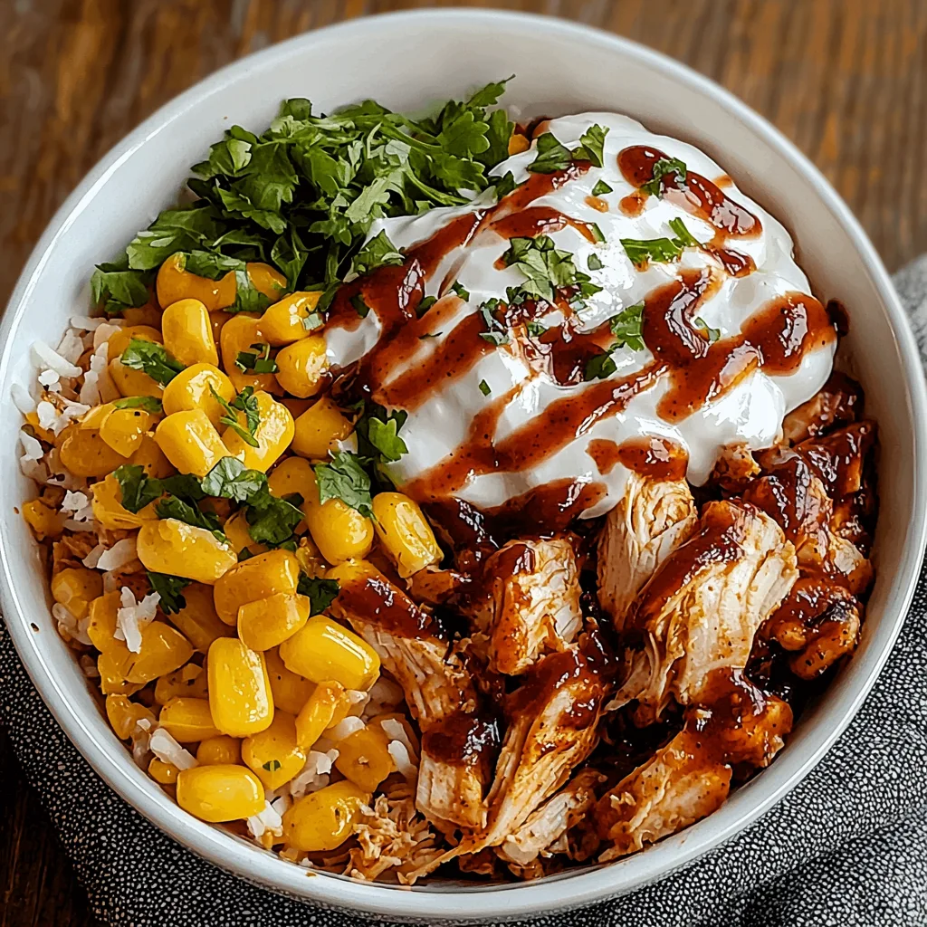 High Protein BBQ Chicken Ranch Bowl