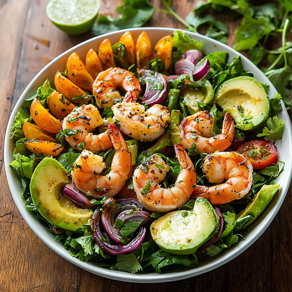 Chipotle Shrimp Salad with Cilantro Lime Vinaigrette