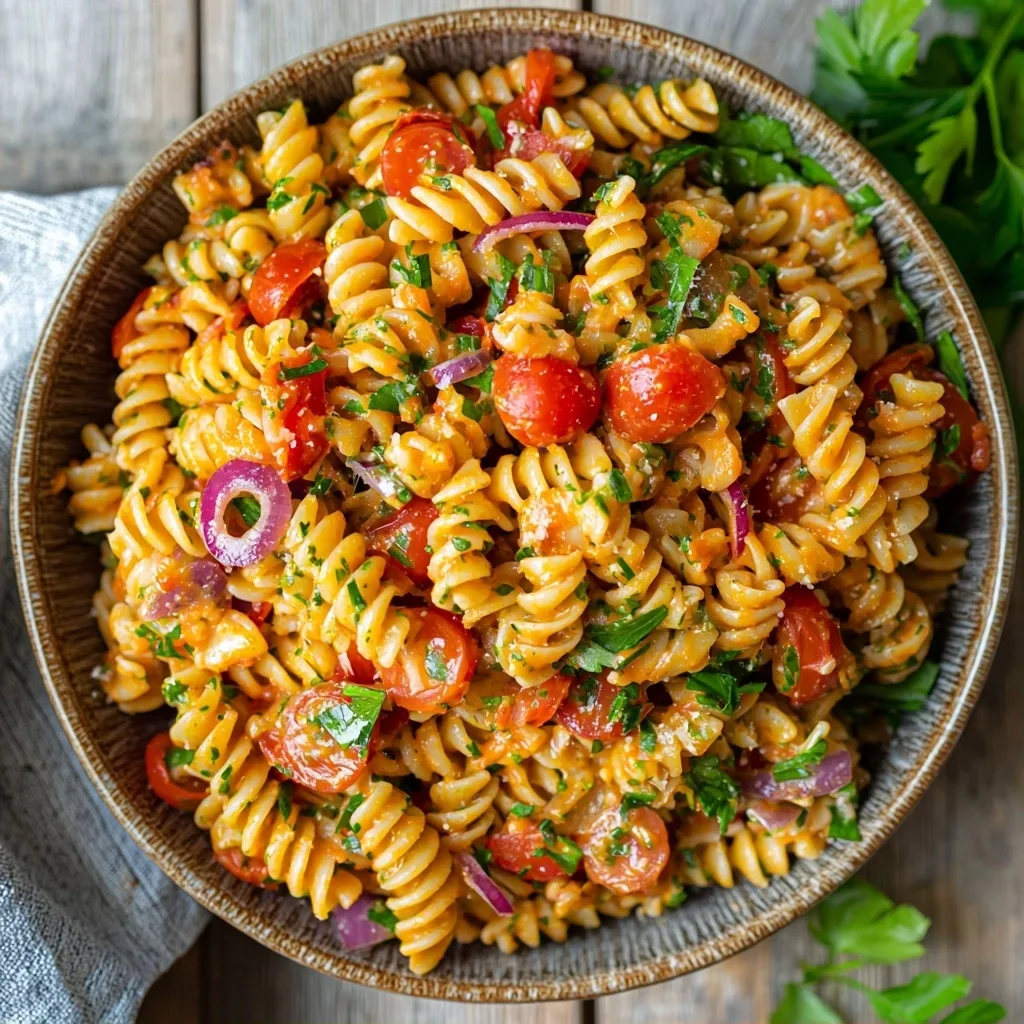 Romesco Pasta Salad: A Vibrant and Wholesome Mediterranean Delight