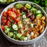 Healthy Greek Chicken Bowl: A Fresh Mediterranean Meal