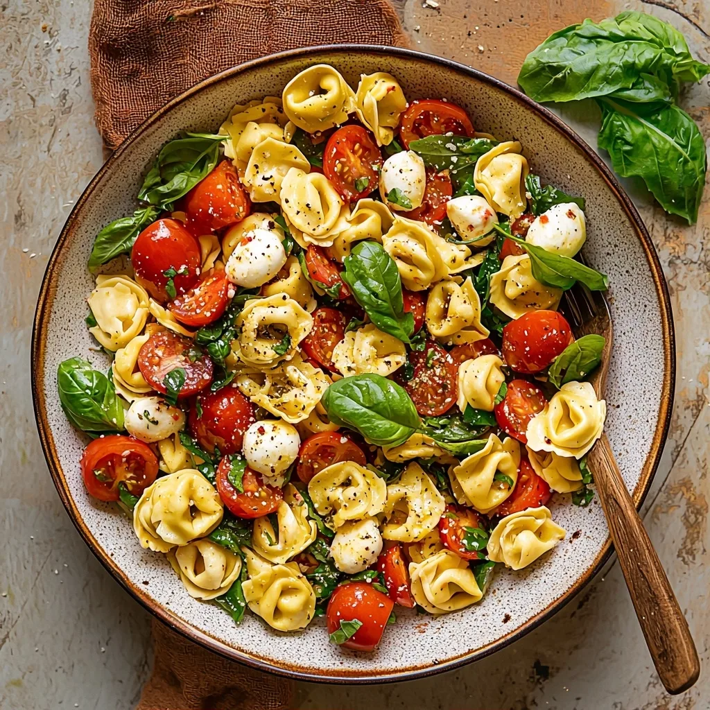 The Best Tortellini Caprese Salad