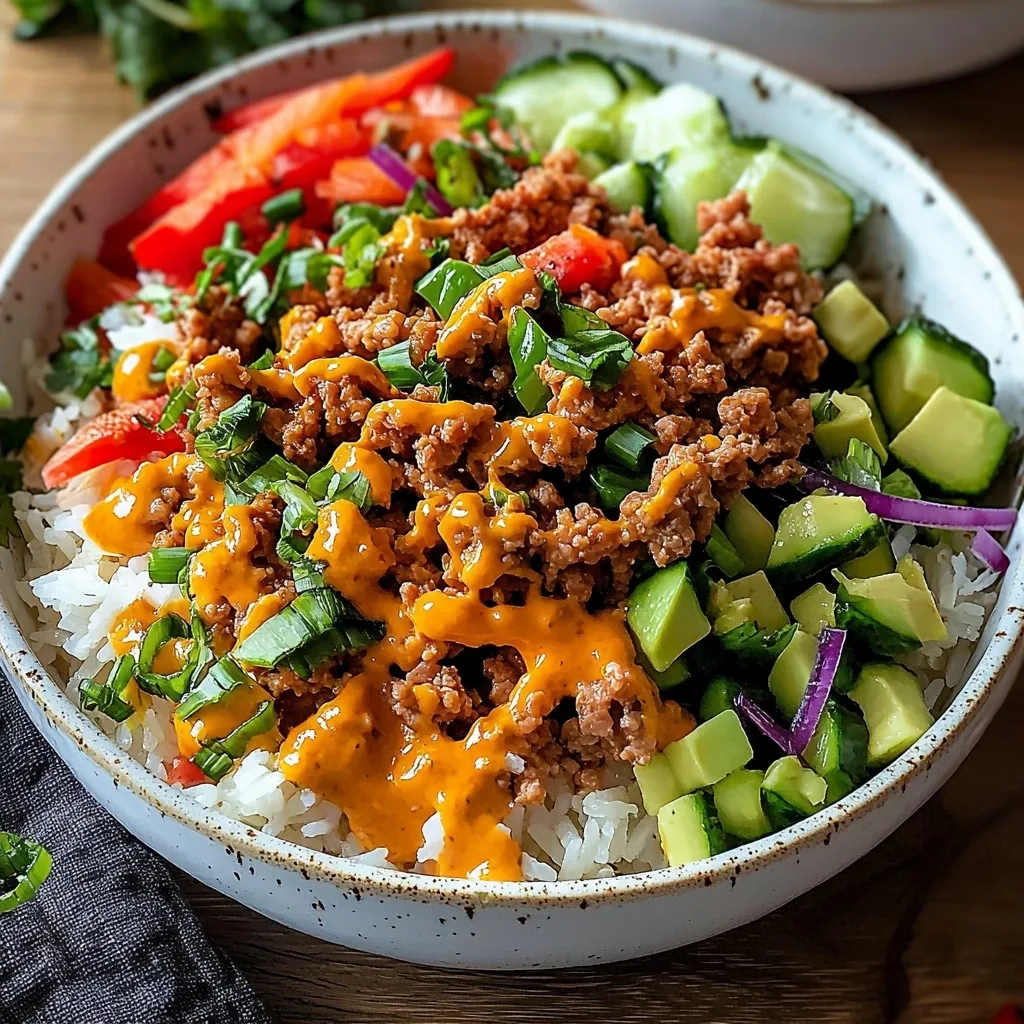 Bang Bang Ground Turkey Rice Bowls: Flavorful Comfort in Minutes