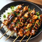 Chipotle Honey Chicken Skewers