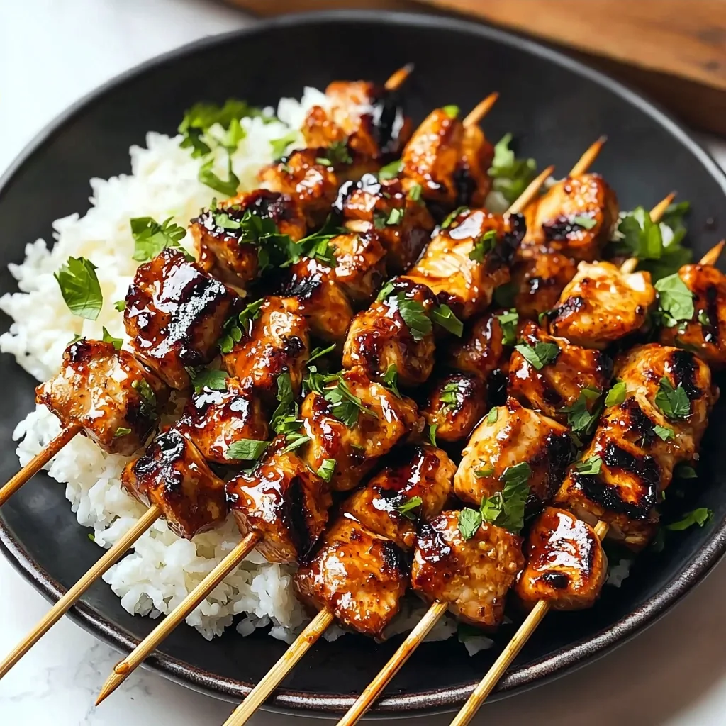 Chipotle Honey Chicken Skewers