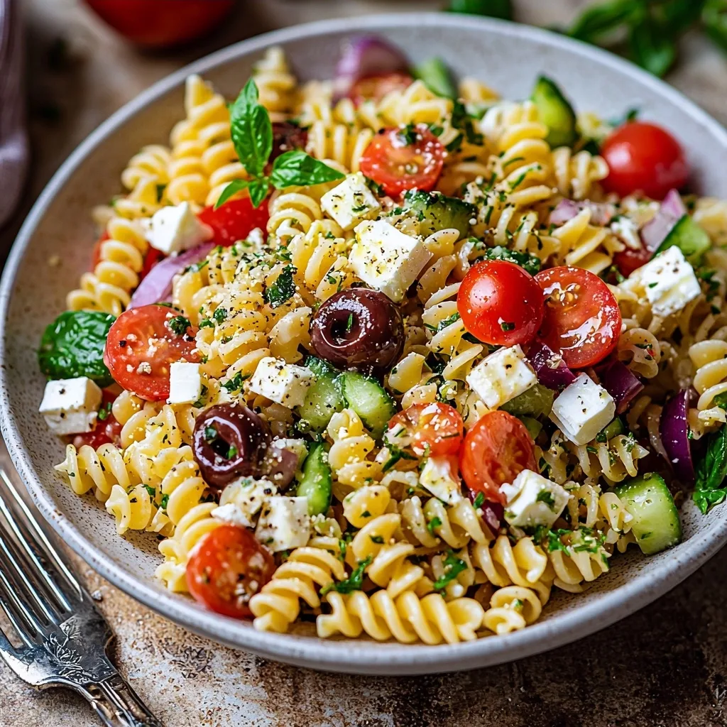 Easy Greek Pasta Salad