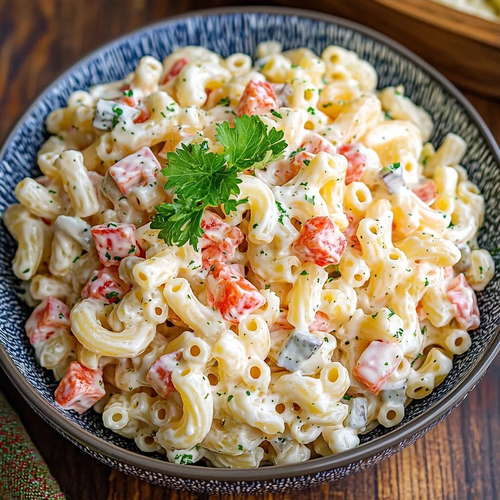 Creamy Summer Macaroni Salad - Nourish Well Recipes