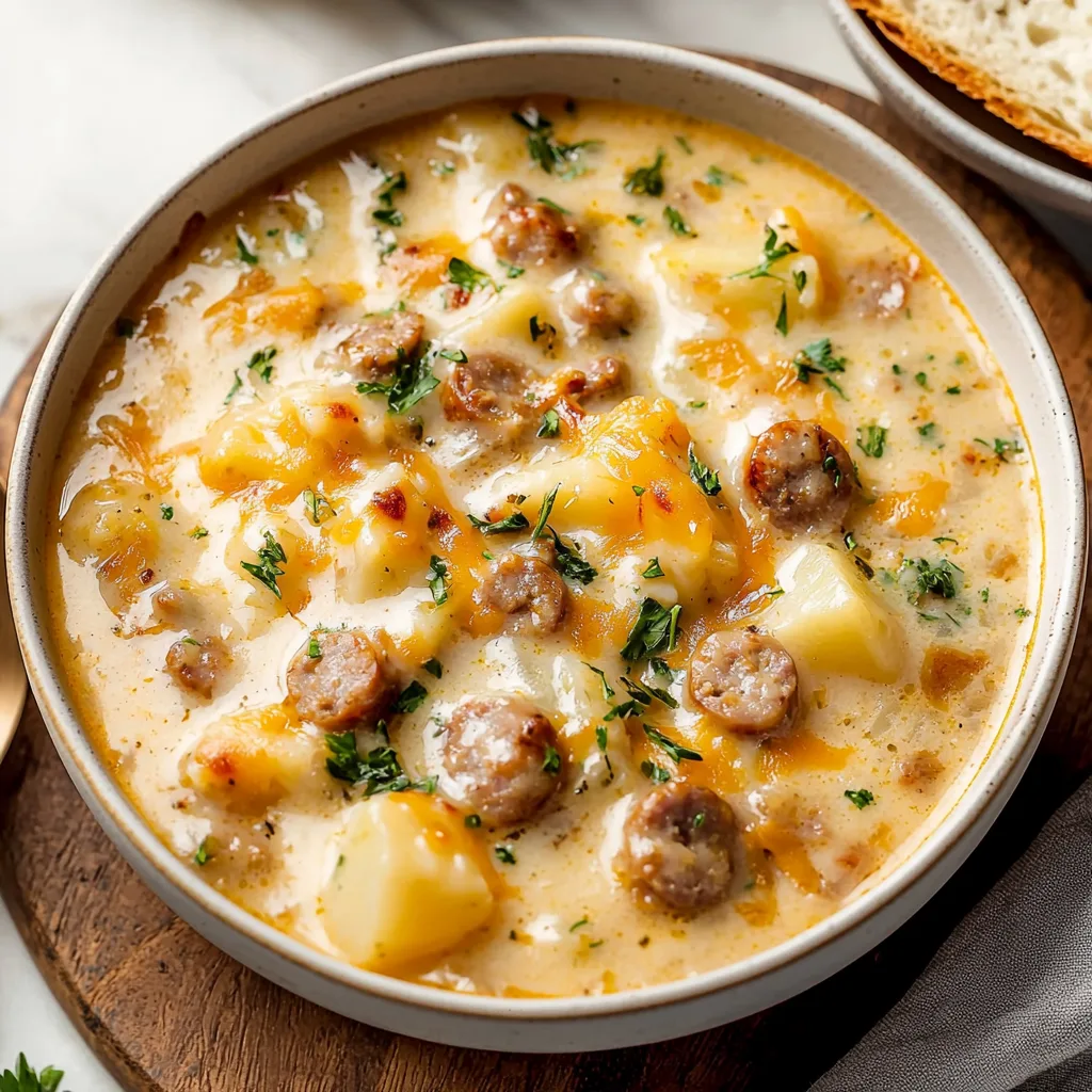 Cheesy Sausage Potato Soup