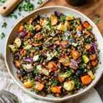 Fall Lentil Salad with Roasted Vegetables (Gluten Free)