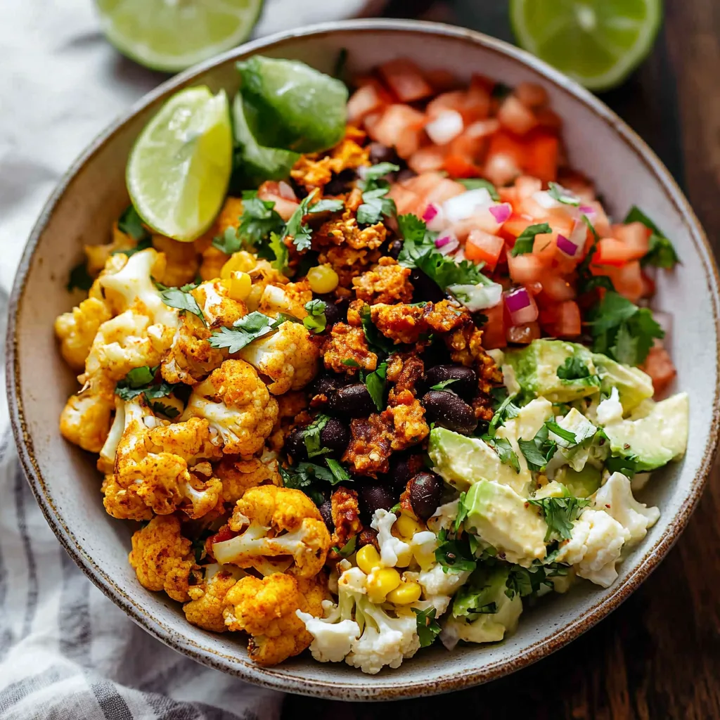 Roasted Cauliflower Burrito Bowls