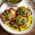 Grilled Chicken Thighs with Chimichurri