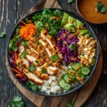 Thai Peanut Chicken Buddha Bowl: A Nourishing Weeknight Delight
