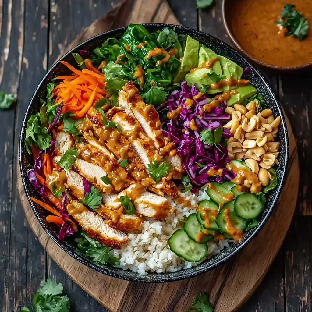Thai Peanut Chicken Buddha Bowl: A Nourishing Weeknight Delight