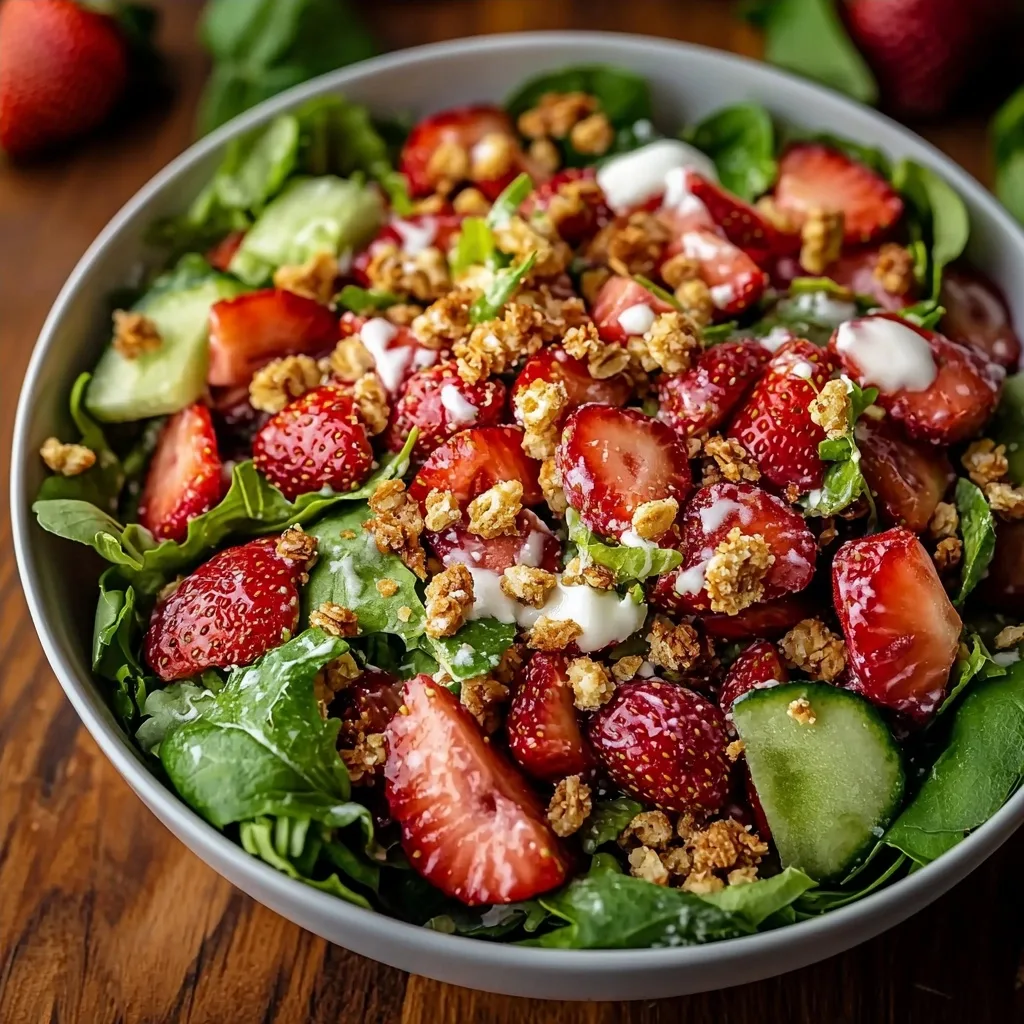 Strawberry Crunch Salad: A Refreshing Medley of Sweetness and Crunch
