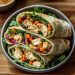 Thai Peanut Chicken Wraps