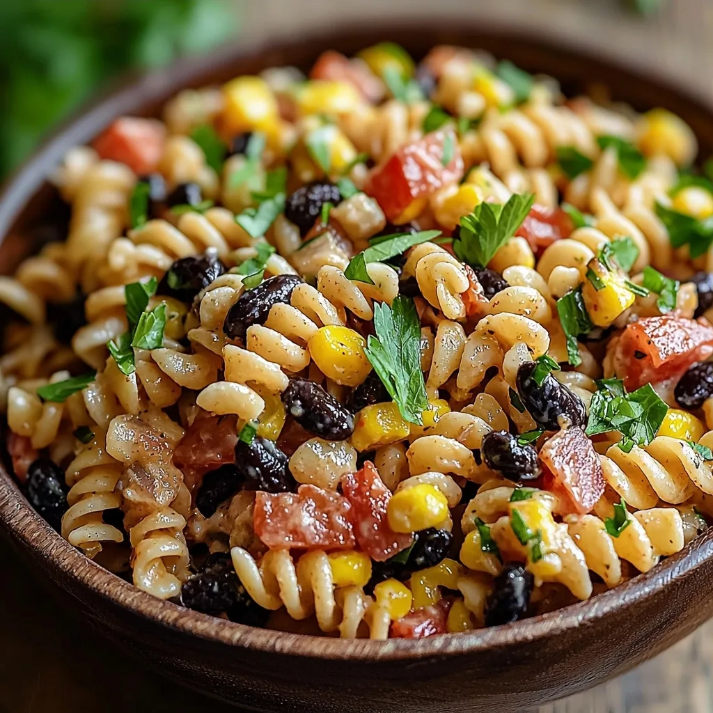 Irresistible Cowboy Caviar Pasta Salad