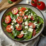 Spinach Tomato Salad with Feta Cheese: A Refreshing Mediterranean Delight