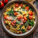 Easy Tomato and Spinach Pasta