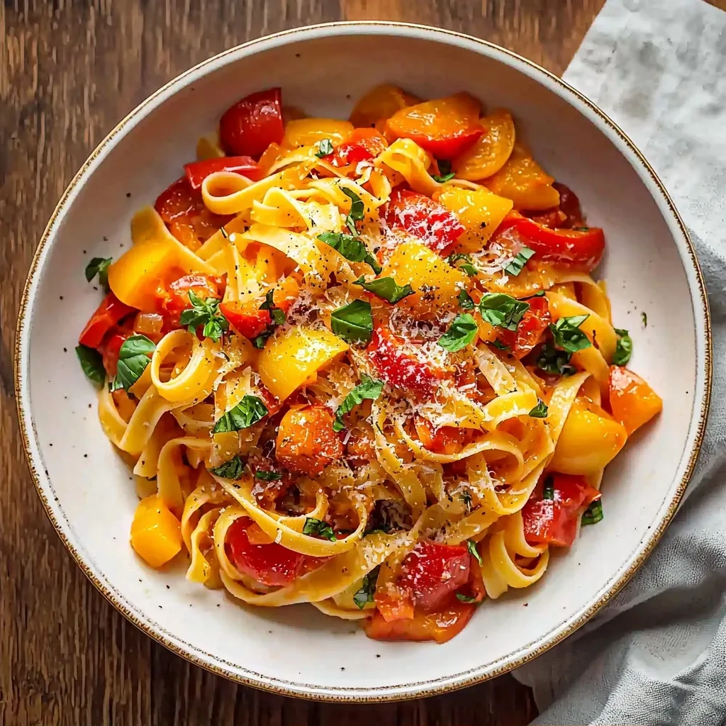 Homemade Bell Pepper Pasta: A Vibrant and Nourishing Weeknight Delight