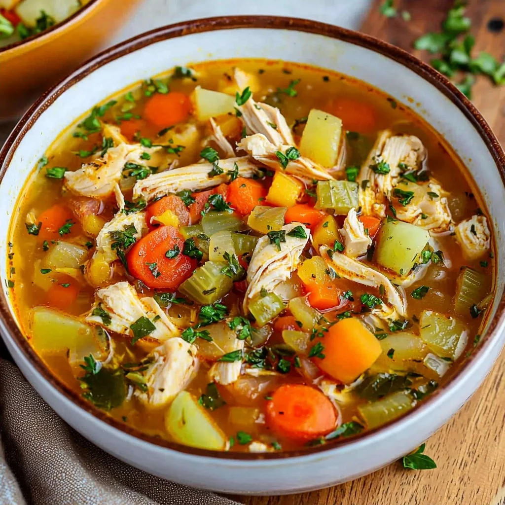 Hearty Chicken Vegetable Soup Recipe
