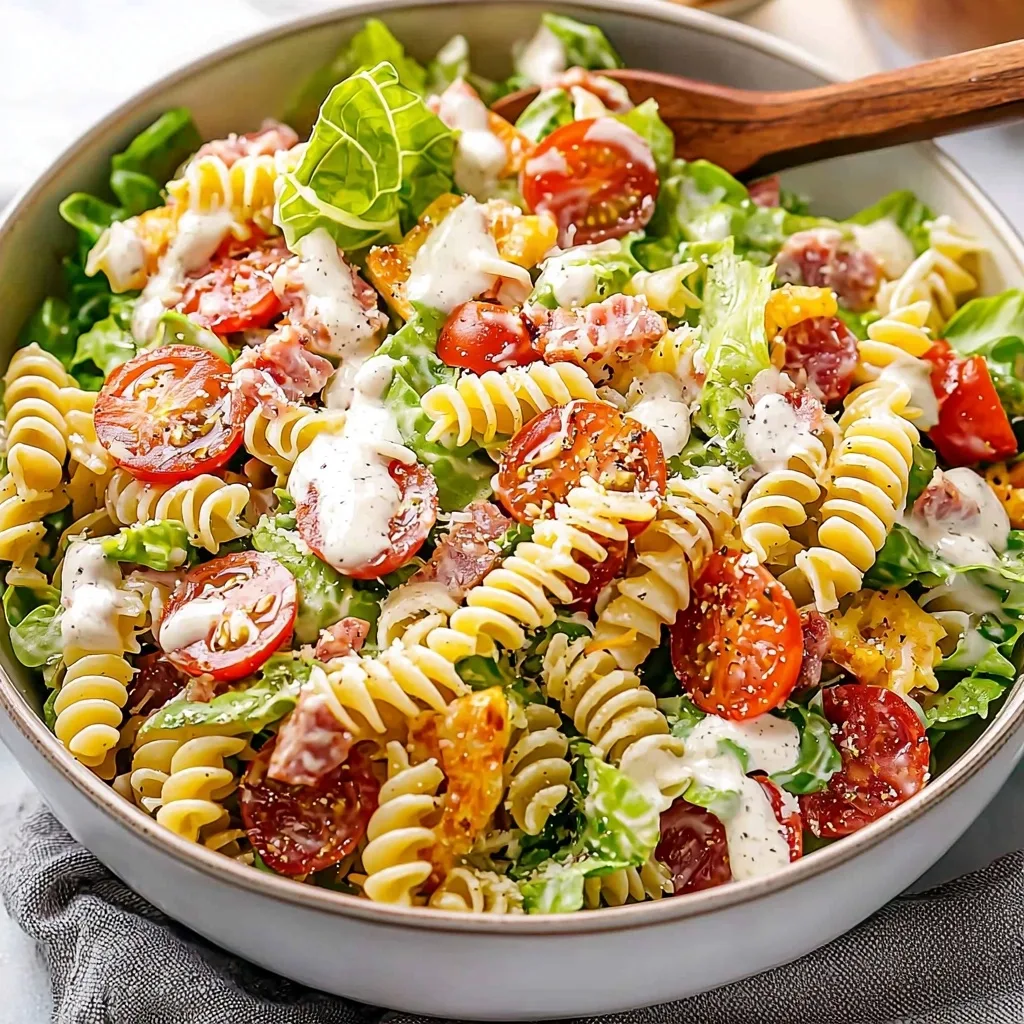 BLT Pasta Salad with Ranch Dressing