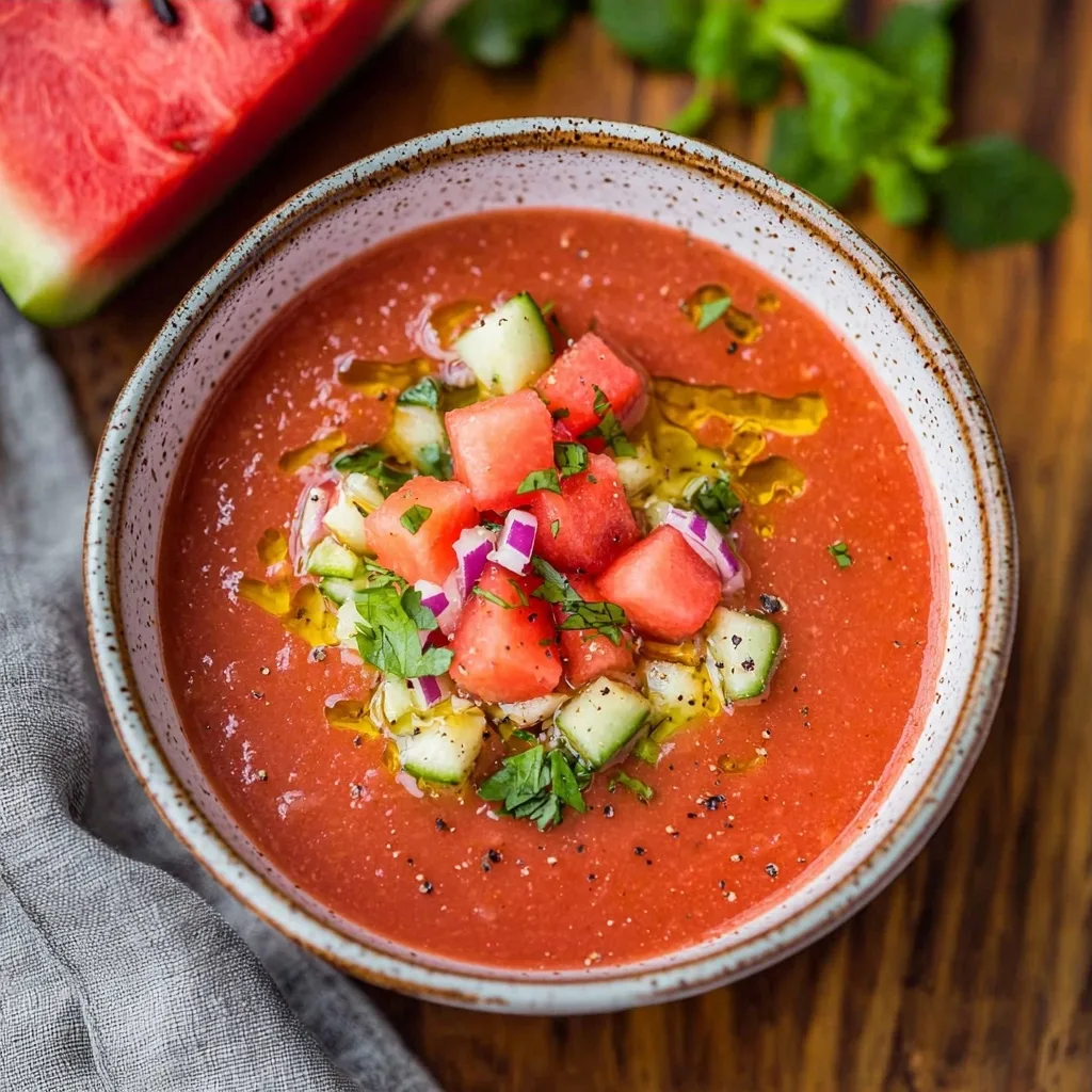 Watermelon Gazpacho Recipe: A Chilled Summer Delight