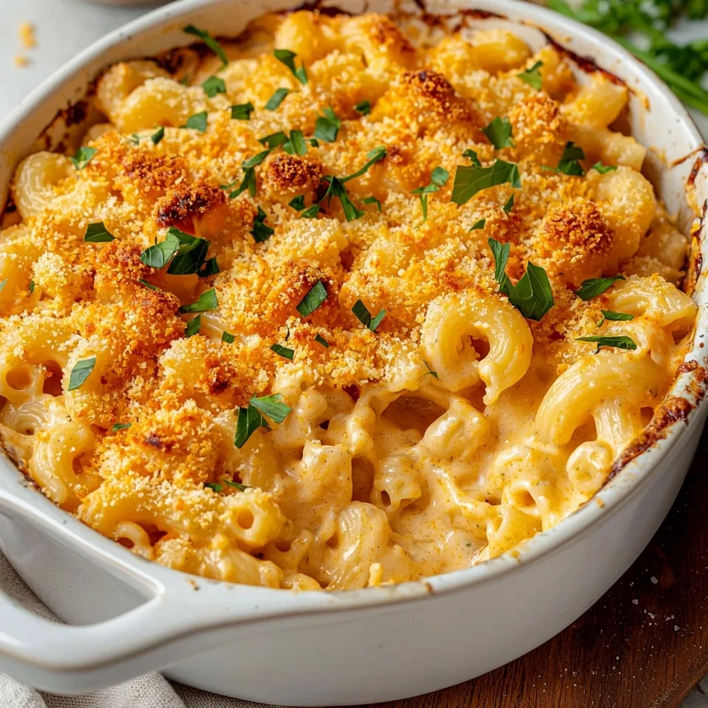 Buffalo Cauliflower Mac and Cheese