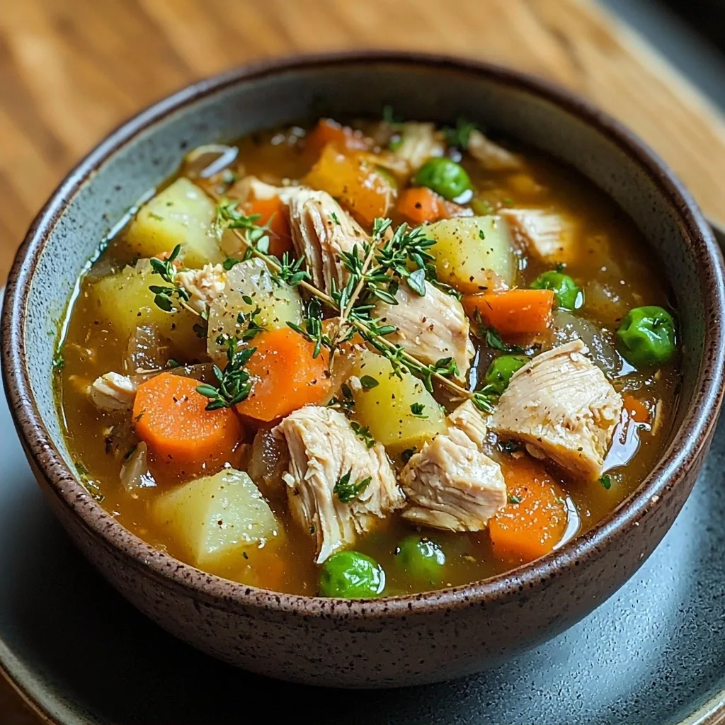 Hearty Chicken and Vegetable Stew Soup