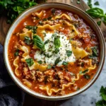 Healthy Crockpot Lasagna Soup