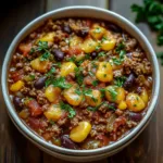 Easy Slow Cooker Cowboy Casserole