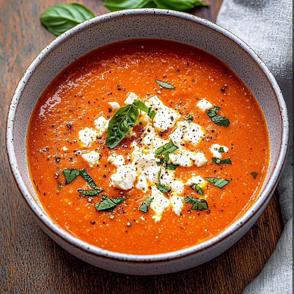 Tomato Feta Soup: A Creamy, Tangy Delight for Cozy Evenings
