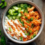 Buffalo Chicken Cottage Cheese Bowl
