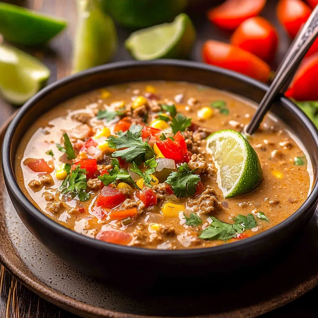 The Best Creamy Taco Soup Recipe